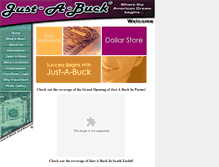 Tablet Screenshot of justabuck.com